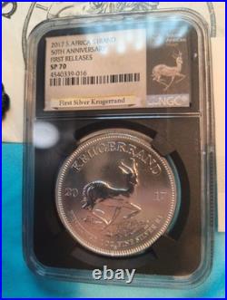 2017 South Africa Krugerrand First Release NGC SP70