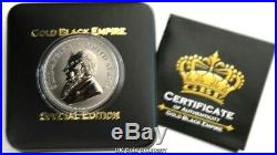 2017 South Africa Krugerrand Premium 1 oz Silver Black Ruthenium 24k Gold Coin