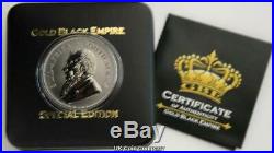 2017 South Africa Krugerrand Premium 1 oz Silver Black Ruthenium 24k Gold Coin