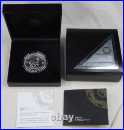2017 South Africa Krugerrand Proof 1 Oz Silver 50th Privy Box & COA OGP