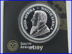2017 South Africa Krugerrand Proof 1 Oz Silver 50th Privy Box & COA OGP