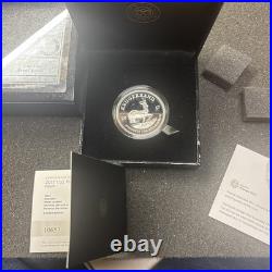 2017 South Africa Krugerrand Proof 1 Oz Silver 50th Privy Box & COA OGP