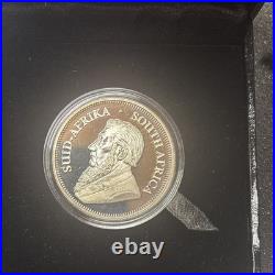 2017 South Africa Krugerrand Proof 1 Oz Silver 50th Privy Box & COA OGP