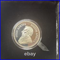 2017 South Africa Krugerrand Proof 1 Oz Silver 50th Privy Box & COA OGP