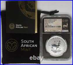 2017 South Africa Silver Krugerrand 50th Privy NGC SP70 ER withCOA? COINGIANTS
