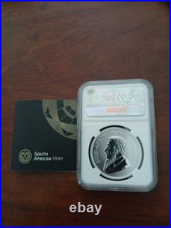 2017 South Africa Silver Krugerrand First Releases NGC SP70 50th Anniversary COA