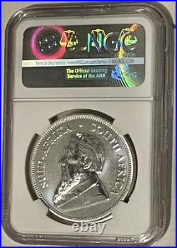 2017 South Africa Silver Krugerrand First Releases NGC SP70 50th Anniversary COA