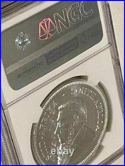 2017 South Africa Silver Krugerrand First Releases NGC SP70 50th Anniversary COA