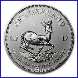 2017 South Africa Silver Krugerrand Premium Uncirculated Roll FIRST RELEASE