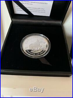 2017 South African Anniversary Krugerrand Fine Silver 1oz Coin Boxed With COA