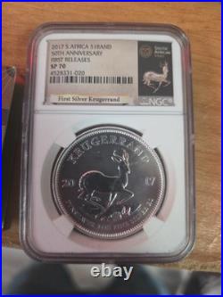 2017 South African Mint 50th Anniversary Fine Silver Krugerrand First Releases