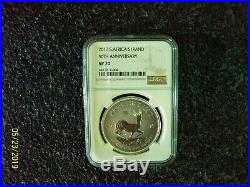 2017 South S. Africa 1Rand Krugerrand NGC SP 70 50th Anniversary