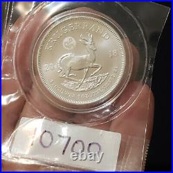 2018 KRUGERRAND great wall PRIVY south africa SILVER RAND BICE 1 oz sealed bu ms