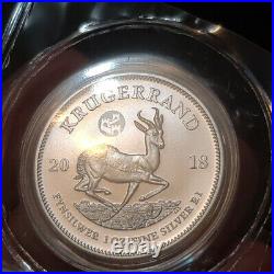 2018 KRUGERRAND great wall PRIVY south africa SILVER RAND BICE 1 oz sealed bu ms