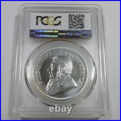 2018 PCGS MS70 South Africa 1 oz Silver Krugerrand 1 Rand Coin #60549A