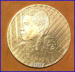 2018 R1 South Africa UNC Silver Coin -Nelson Mandela With COA, Original Case