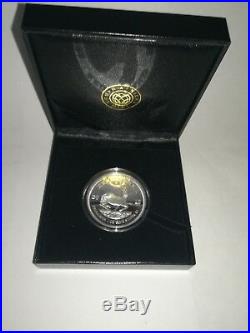 2018 SILVER PROOF KRUGERRAND 1oz COIN BOX AND COA
