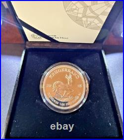 2018 SILVER SOUTH AFRICA PROOF KRUGERRAND 1 OZ COIN with BOX & COA