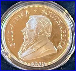 2018 SILVER SOUTH AFRICA PROOF KRUGERRAND 1 OZ COIN with BOX & COA