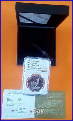 2018 Silver Proof Krugerrand NGC PF70 Ultra Cameo (Perfect Grade) SN 950
