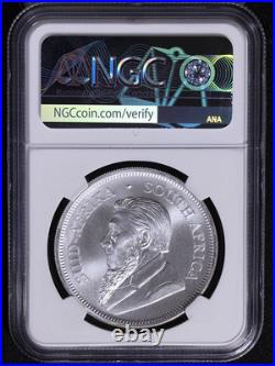 2018 South Africa 1 Ounce Silver Krugerrand NGC MS70 Ed Harbuz Autograph Label