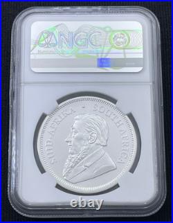 2018 South Africa 1 Oz. Fine Silver Krugerrand NGC MS70 FDOI Gold 1st