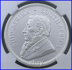 2018 South Africa 1 Oz. Fine Silver Krugerrand NGC MS70 FDOI Gold 1st
