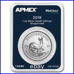 2018 South Africa 1 oz Silver Krugerrand (MD Premier Single)