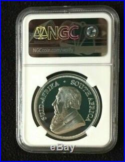 2018 South Africa 1oz PROOF Silver Krugerrand NGC PF69 UC with Full OGP, COA, PKG