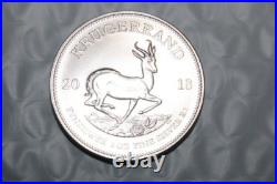 2018 South Africa Krugerrand 1 oz. 999 Fine Silver 1 OZ SILVER Coin 1 Ounce B