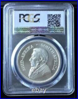 2018 South Africa Krugerrand 1x Oz Silver Rand Great Wall Privy Mark PCGS MS70