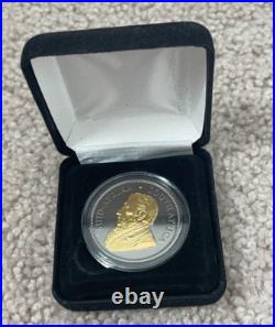 2018 South Africa Krugerrand Black Ruthenium & Silver 1 Oz Round L2