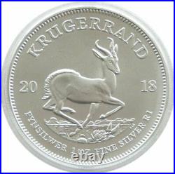 2018 South Africa Krugerrand Silver 1oz Coin Boxed
