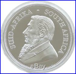 2018 South Africa Krugerrand Silver Proof 1oz Coin Box Coa Mintage 15,000