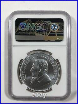 2018 South Africa Silver 1 Rand. NGC MS70