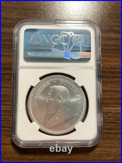 2018 South Africa Silver Krugerrand 1R NGC MS 70 Ed Harbuz Signature Early Rel