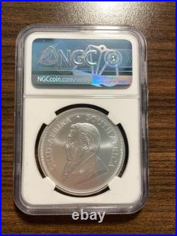2018 South Africa Silver Krugerrand 1R NGC MS 70 Ed Harbuz Signature Early Rel