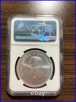 2018 South Africa Silver Krugerrand 1R NGC MS 70 Ed Harbuz Signature Early Rel