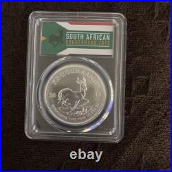 2018 South Africa Silver Krugerrand 1 oz 1 Rand MS70 PCGS First Strike