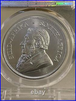 2018 South Africa Silver Krugerrand 1 oz 1 Rand MS70 PCGS First Week Strike