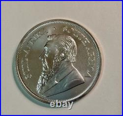 2018 South Africa Silver Krugerrand 1 oz Brilliant Uncirculated In Capsule AUTH
