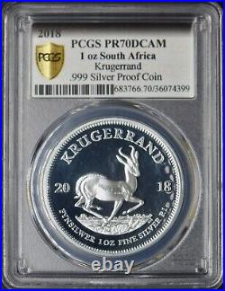 2018 South Africa Silver Krugerrand PCGS PR70DCAM Tsehlo Signed? COINGIANTS