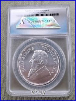 2018 South African Krugerrand 1 Oz Fine Silver First Release ANACS MS 70 149/450