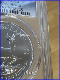 2018 South African Krugerrand First Week Struck MS70 PCGS
