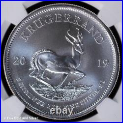 2019 1R South Africa Silver Krugerrand NGC MS 70 FDOP