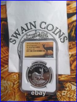 2019 1oz Silver Krugerrand PF70 NGC EO101