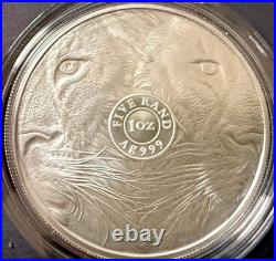 2019-2021 Big Five Series I South Africa 5 Rand 5 1oz Silver Coin Set Bu Coa Ogp