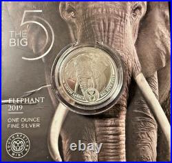 2019-2021 Big Five Series I South Africa 5 Rand 5 1oz Silver Coin Set Bu Coa Ogp