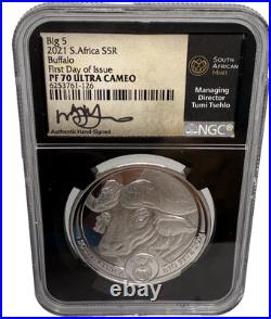 2019 2021 South Africa Big 5 Series 1 Complete Set NGC PF 70 ULTRA CAMEO