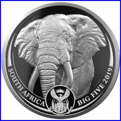 2019 Big Five Elefant + Krugerrand Privy Mark set 2 x 1 Oz Silver Proof